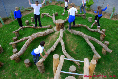 Детская площадка в детском саду своими руками из подручных средств фото