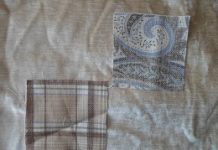 Лоскутное шитьё урок 4, наволочка в бежевых тонах