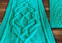 Как связать спицами оригинальный женский шарф